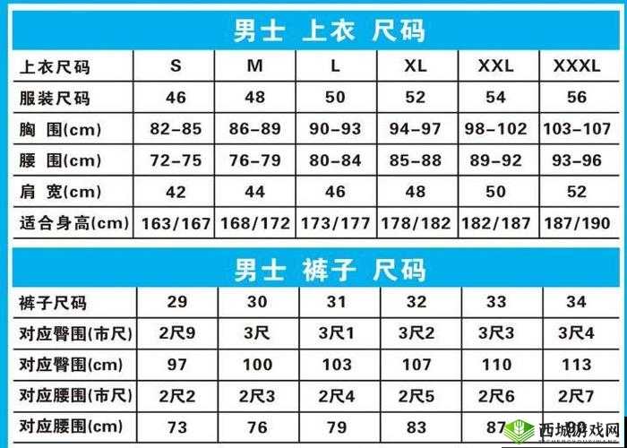 日本尺码与欧美尺码的区别：你需要知道的事
