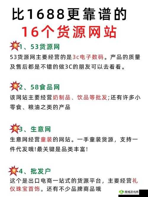 成品网站货源 1:稳定可靠的货源渠道