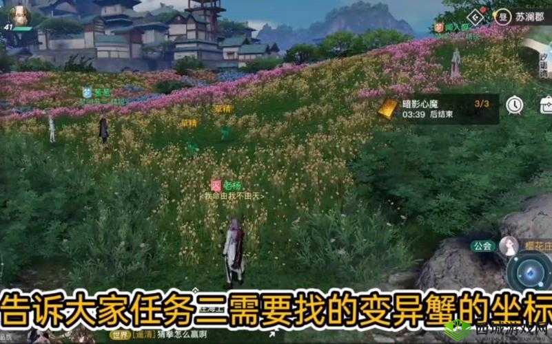 天谕手游玩家必看，全面解析变异蓝星蟹刷新位置与寻找攻略