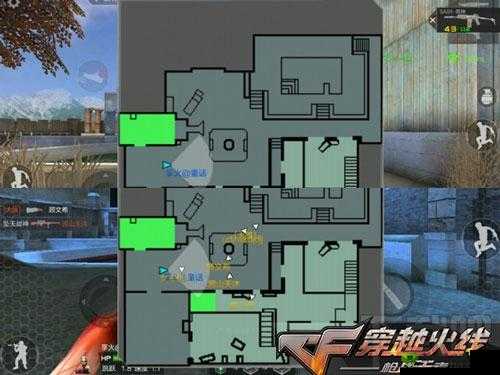 穿越火线手游烈日山庄,守点与游走战术的巧妙融合