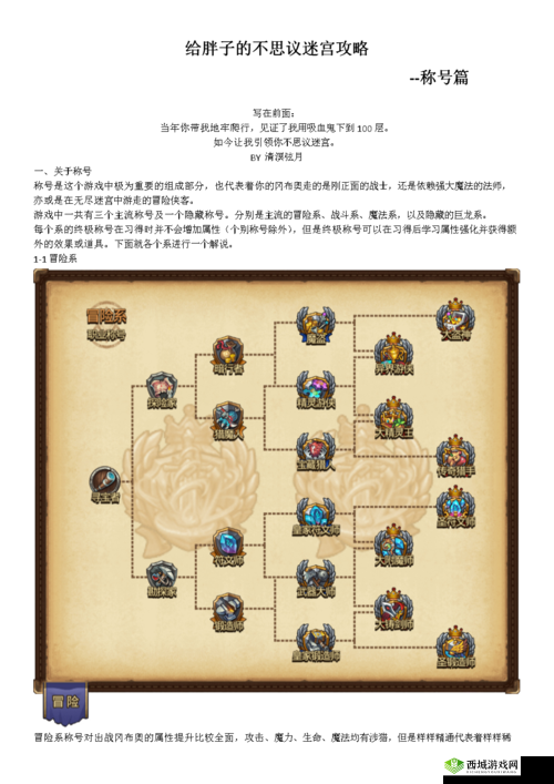 不思议迷宫称号最佳升级路线推荐攻略